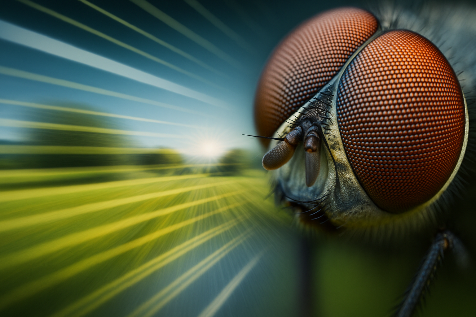 Représentation du flux optique : mouvement du monde sur la rétine